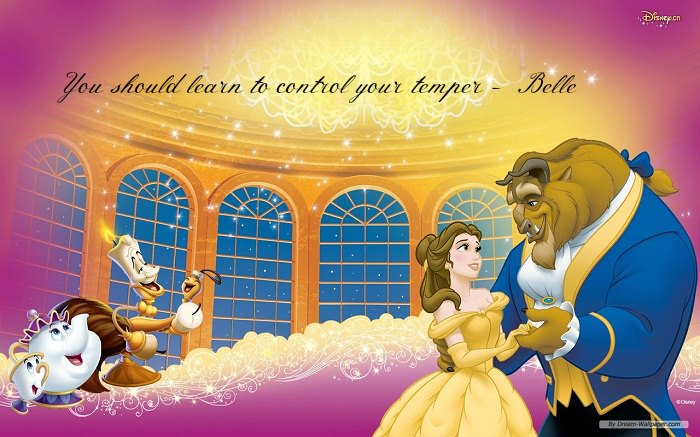 Control Temper Beauty and the Beast Quotes