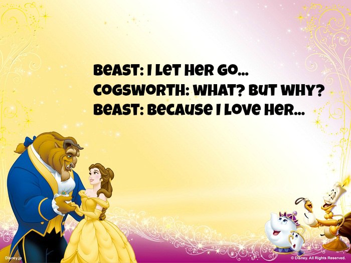 Letting Go Beauty and the Beast Quotes