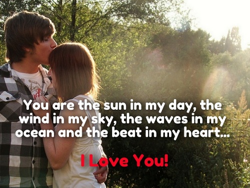Sun in my Day Love Quotes for Husband