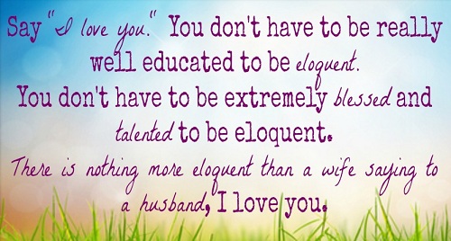 Eloquent Love Quotes for Husband