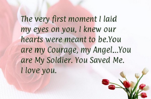 First Moment Love Quotes for Husband