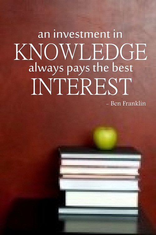 Knowledge Investment Graduation Quotes