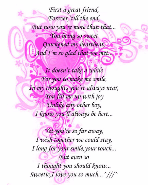 I love you so much poems short