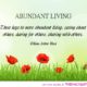 Abundant Living