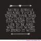 Being Single