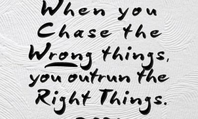 Chase The Wrong Things