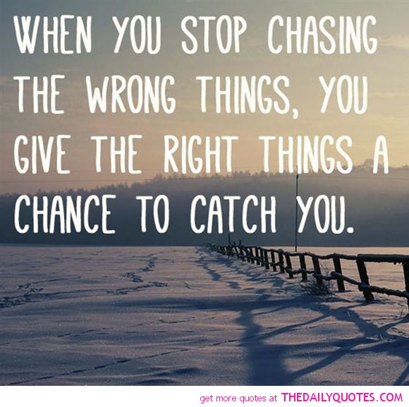 Chasing The Wrong Things