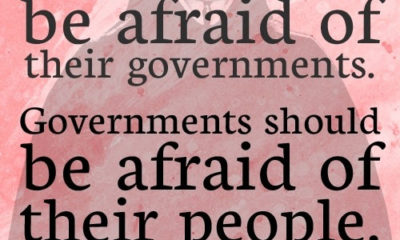 Governments Afraid Of Their People