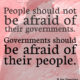 Governments Afraid Of Their People