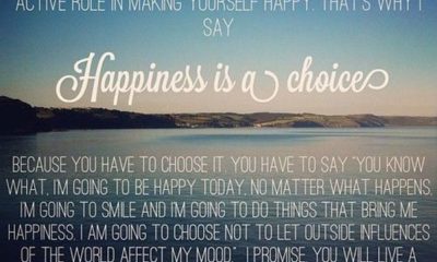 Happiness Is A Choice