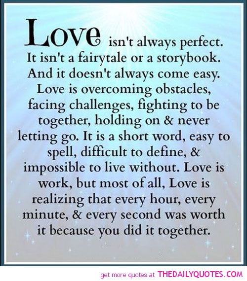 Love Isnt Always Perfect