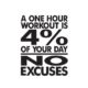 One Hour Workout Gym Quotes