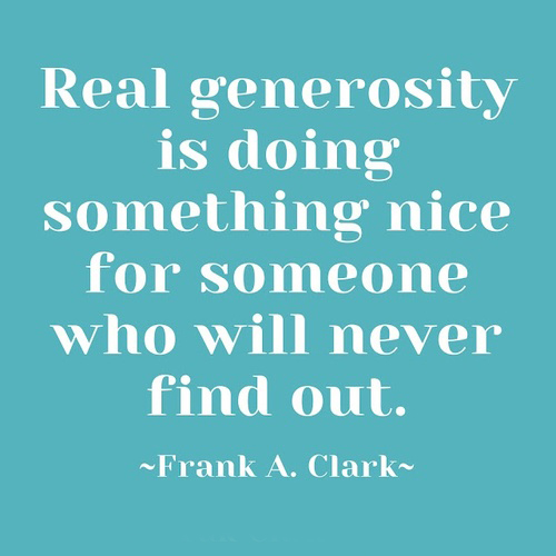 Real Generosity