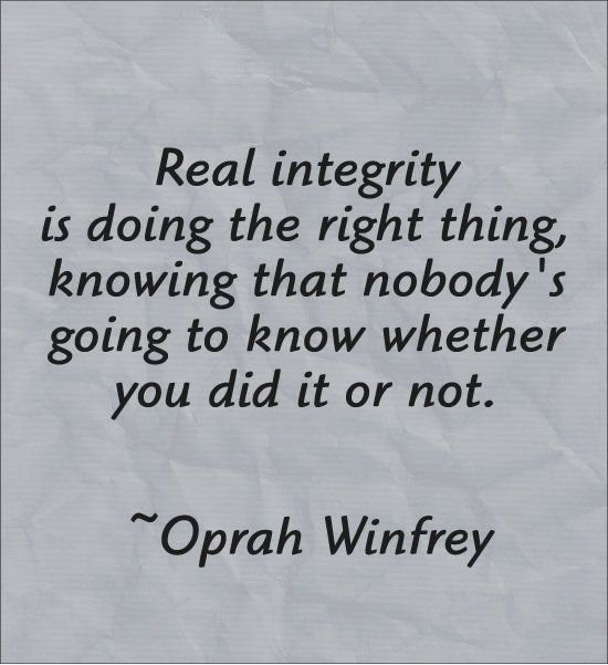 Real Integrity