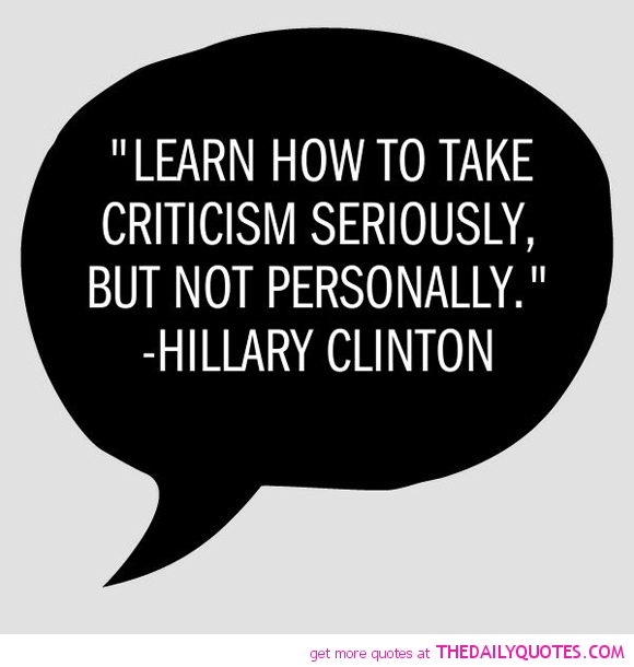 Take Criticism