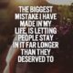 The Biggest Mistake