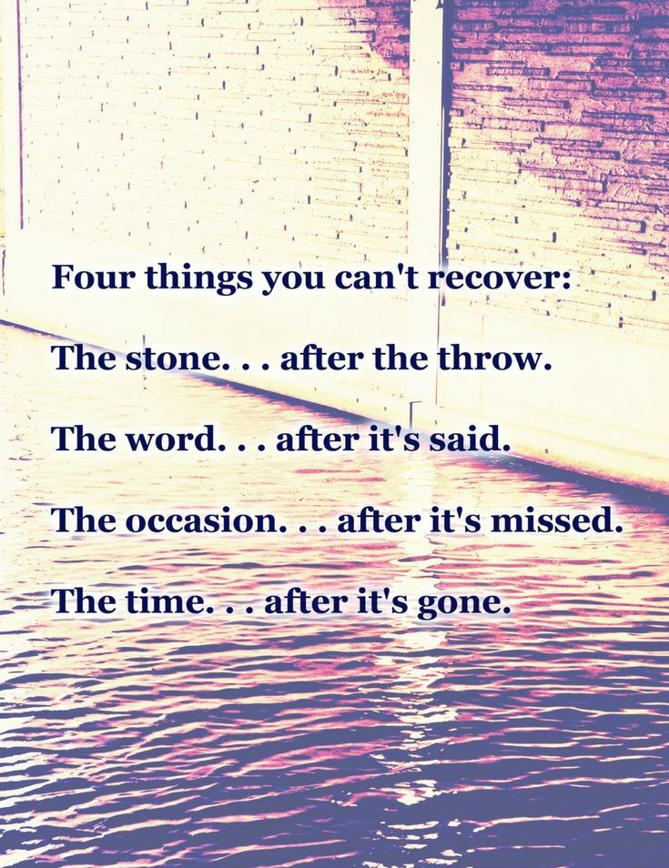 Things You Cant Recover