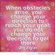 When Obstacles Arise