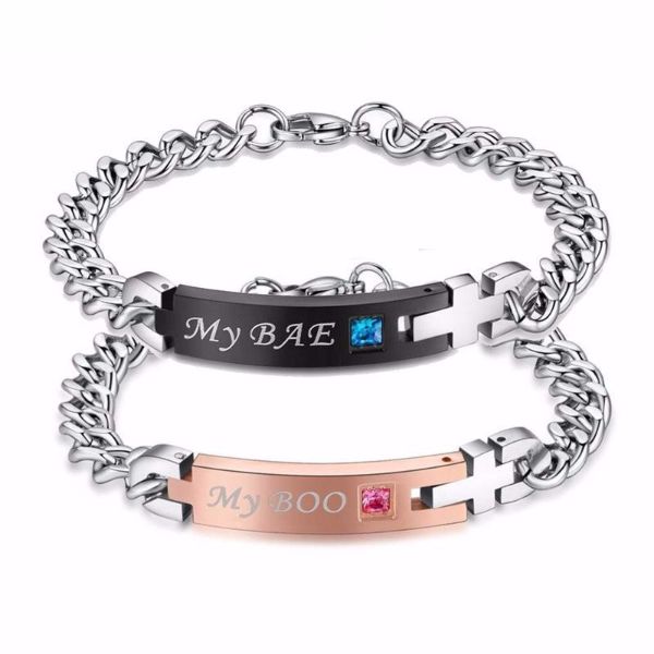 'My Bae' and 'My Boo' Couple Bracelet