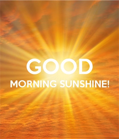 Good Morning Sunshine for Friends
