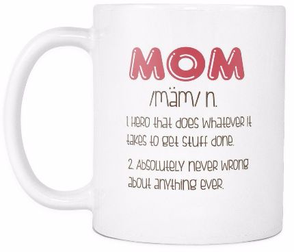 'Mom Definition' Mother Daughter Quotes White Mug