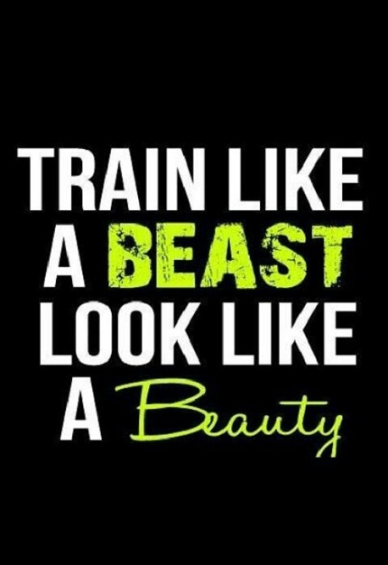Train Like a Beast Gym Quotes