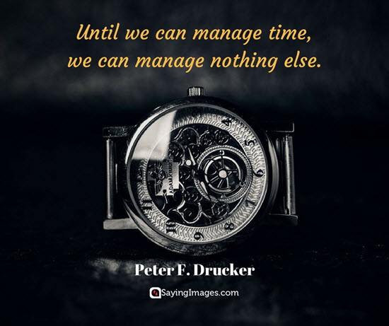 peter drucker time quotes