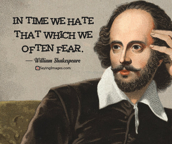 william shakespeare hate quotes