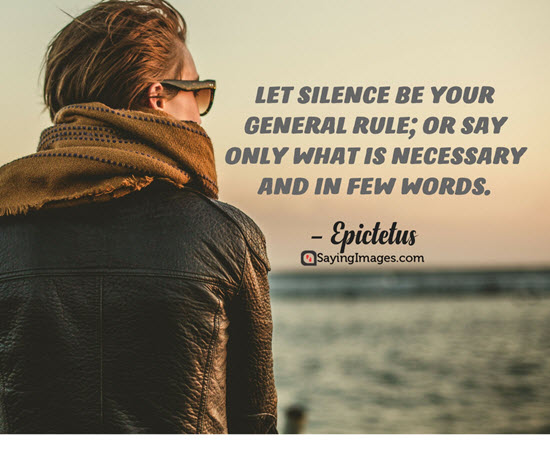 epictetus quotes silence