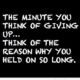 The Minute You Think