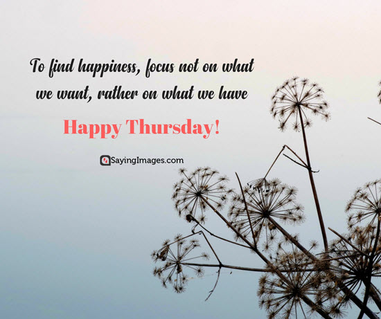 thursday inspirational quotes