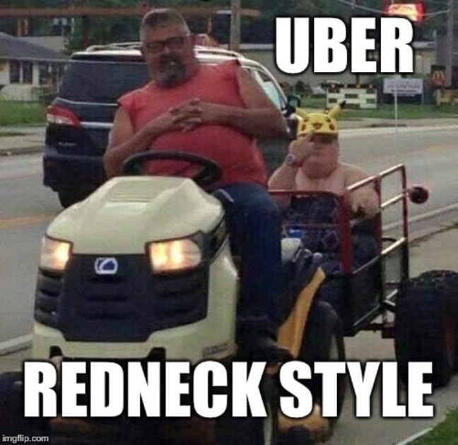 hillbilly meme uber redneck style