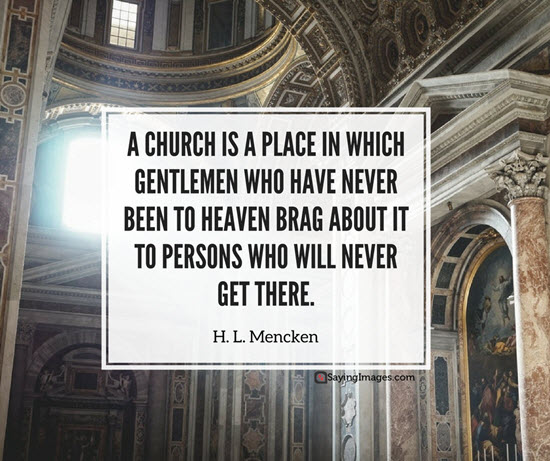 mencken church quotes