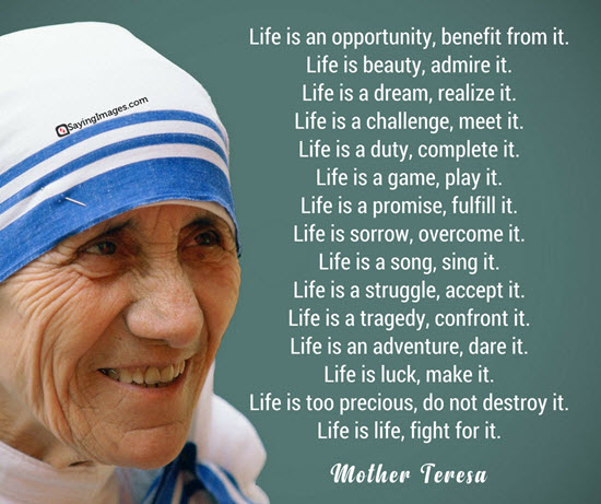 mother teresa life quotes