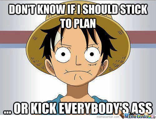 Dont Know If I Should Stick To Plan One Piece Memes