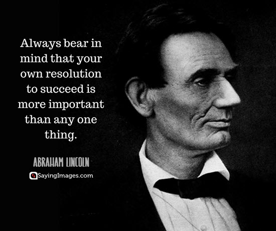 abraham lincoln success quotes