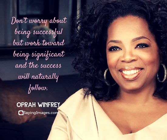 oprah winfrey success quotes