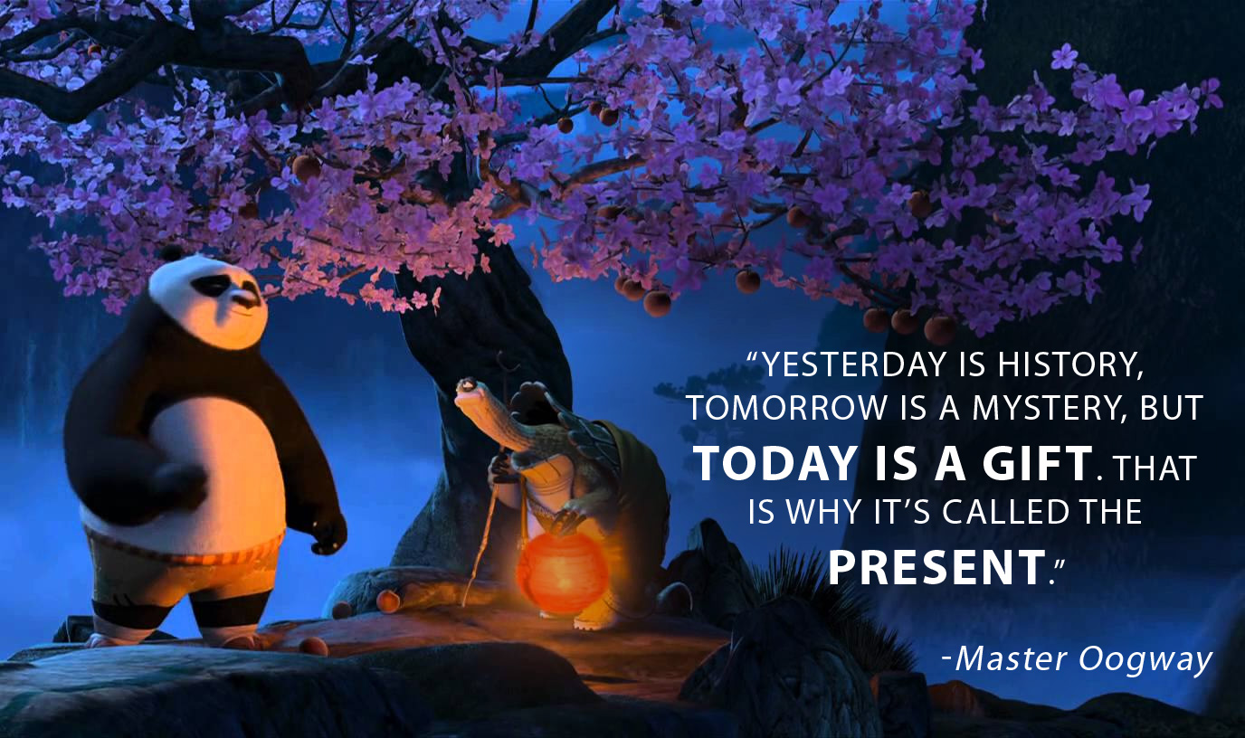 Today Is A Gift Master Oogway Daily Quotes Sayings Pictures