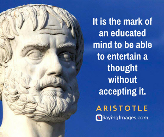 aristotle educated mind quotes