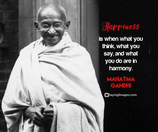mahatma gandhi happiness quotes