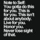 Note To Self