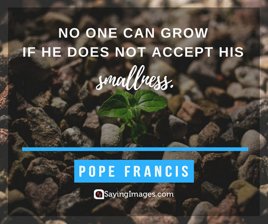 pope francis smallness quotes