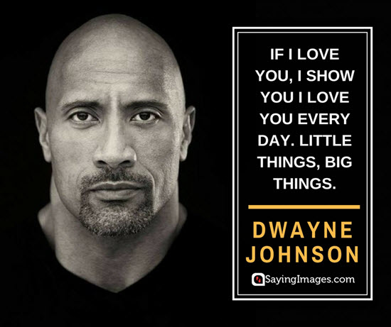 dwayne johnson little things quotes