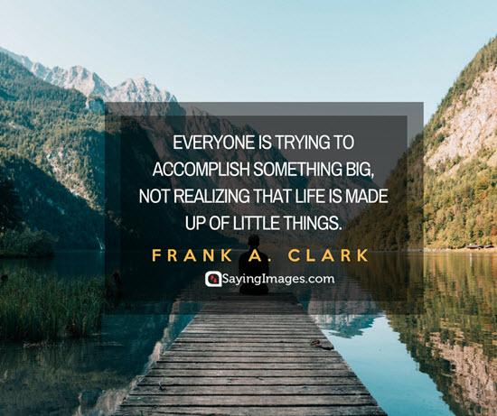 frank a clark little things quotes