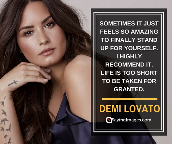 demi lovato stand up quotes