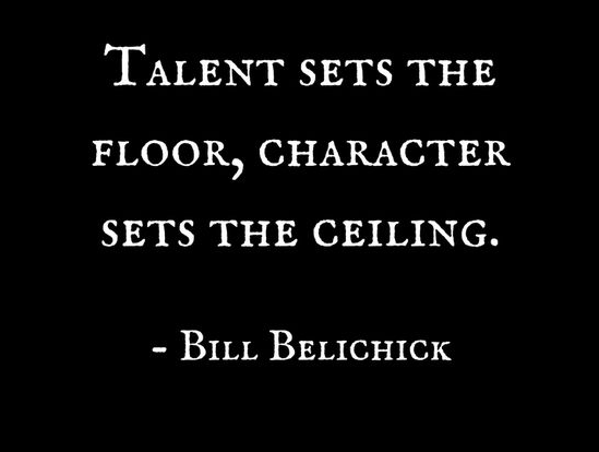 bill belichick quotes talent