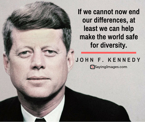 john f kennedy diversity quotes